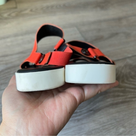 Via Spiga Jaguar Slingback Flat Sandals  in Red - Picture 9 of 11